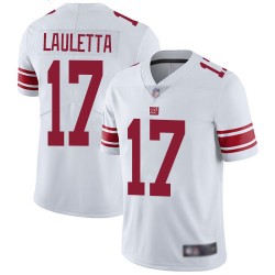 Limited Youth Kyle Lauletta White Road Jersey - #17 Football New York Giants Vapor Untouchable
