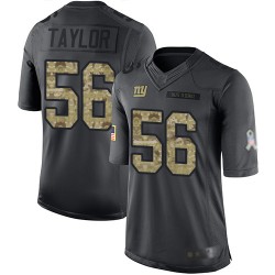 Limited Youth Lawrence Taylor Black Jersey - #56 Football New York Giants 2016 Salute to Service