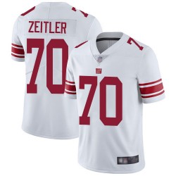 Limited Youth Kevin Zeitler White Road Jersey - #70 Football New York Giants Vapor Untouchable