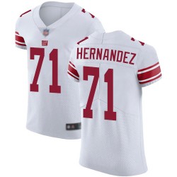 Elite Men's Will Hernandez White Road Jersey - #71 Football New York Giants Vapor Untouchable