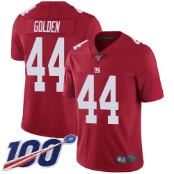 Limited Youth Markus Golden Red Jersey - #44 Football New York Giants 100th Season Inverted Legend