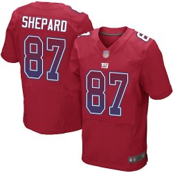Elite Men's Sterling Shepard Red Alternate Jersey - #87 Football New York Giants Drift Fashion