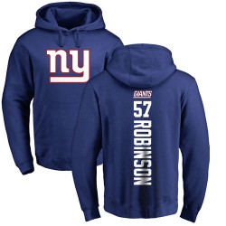 Limited Youth Markus Golden Royal Blue Jersey - #44 Football New York Giants Therma Long Sleeve