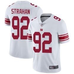 Limited Youth Michael Strahan White Road Jersey - #92 Football New York Giants Vapor Untouchable