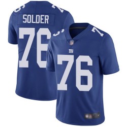 Limited Youth Nate Solder Royal Blue Home Jersey - #76 Football New York Giants Vapor Untouchable