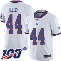 Limited Youth Markus Golden White Jersey - #44 Football New York Giants 100th Season Rush Vapor Untouchable