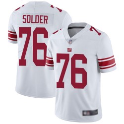 Limited Youth Nate Solder White Road Jersey - #76 Football New York Giants Vapor Untouchable