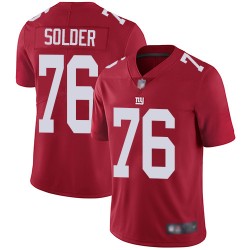Limited Youth Nate Solder Red Jersey - #76 Football New York Giants Inverted Legend