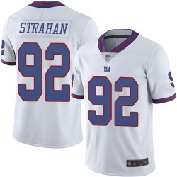 Limited Youth Michael Strahan White Jersey - #92 Football New York Giants Rush Vapor Untouchable