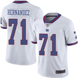 Limited Youth Will Hernandez White Jersey - #71 Football New York Giants Rush Vapor Untouchable