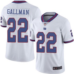 Limited Youth Wayne Gallman White Jersey - #22 Football New York Giants Rush Vapor Untouchable