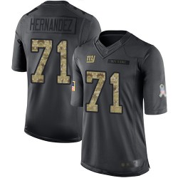 Limited Youth Will Hernandez Black Jersey - #71 Football New York Giants 2016 Salute to Service