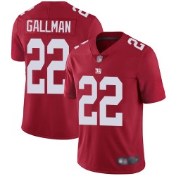Limited Youth Wayne Gallman Red Jersey - #22 Football New York Giants Inverted Legend