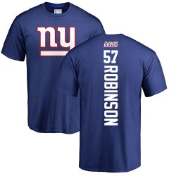 Antoine Bethea Ash Name & Number Logo - #41 Football New York Giants Long Sleeve T-Shirt