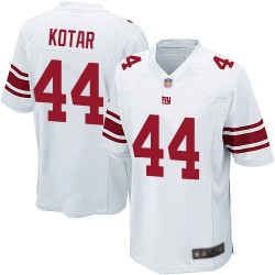 Game Men's Doug Kotar White Road Jersey - #44 Football New York Giants