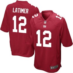 Game Men's Cody Latimer Red Alternate Jersey - #12 Football New York Giants