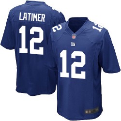 Game Men's Cody Latimer Royal Blue Home Jersey - #12 Football New York Giants