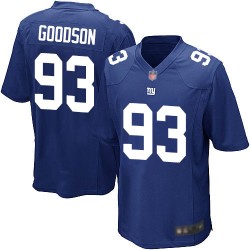 Game Men's B.J. Goodson Royal Blue Home Jersey - #93 Football New York Giants
