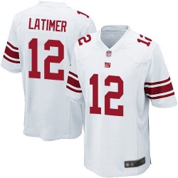 Game Men's Cody Latimer White Road Jersey - #12 Football New York Giants