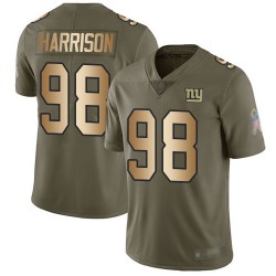 Markus Golden Ash Name & Number Logo - #44 Football New York Giants T-Shirt