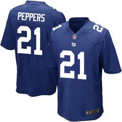 Game Men's Jabrill Peppers Royal Blue Home Jersey - #21 Football New York Giants
