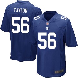 Game Men's Lawrence Taylor Royal Blue Home Jersey - #56 Football New York Giants