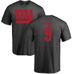 Riley Dixon Ash One Color - #9 Football New York Giants T-Shirt