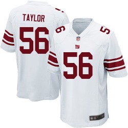 Game Men's Lawrence Taylor White Road Jersey - #56 Football New York Giants