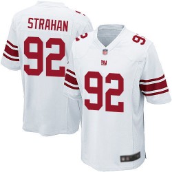 Game Men's Michael Strahan White Road Jersey - #92 Football New York Giants