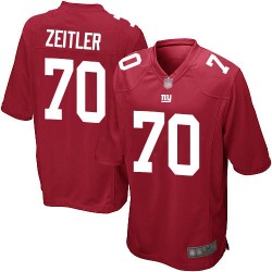 Game Men's Kevin Zeitler Red Alternate Jersey - #70 Football New York Giants