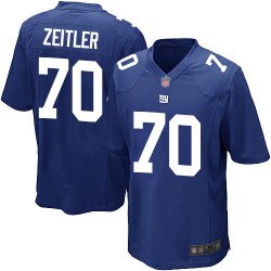 Game Men's Kevin Zeitler Royal Blue Home Jersey - #70 Football New York Giants