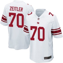 Game Men's Kevin Zeitler White Road Jersey - #70 Football New York Giants
