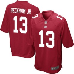 Game Men's Odell Beckham Jr Red Alternate Jersey - #13 Football New York Giants