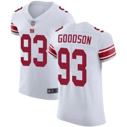 Elite Men's B.J. Goodson White Road Jersey - #93 Football New York Giants Vapor Untouchable
