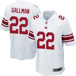 Game Men's Wayne Gallman White Road Jersey - #22 Football New York Giants