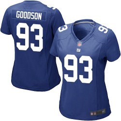 Game Women's B.J. Goodson Royal Blue Home Jersey - #93 Football New York Giants