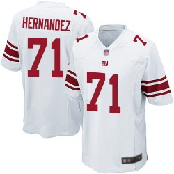 Game Men's Will Hernandez White Road Jersey - #71 Football New York Giants