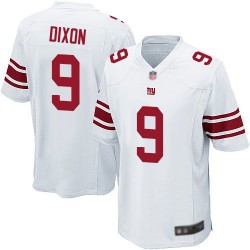 Game Men's Riley Dixon White Road Jersey - #9 Football New York Giants