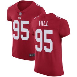 Elite Men's B.J. Hill Red Alternate Jersey - #95 Football New York Giants Vapor Untouchable