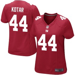 Game Women's Doug Kotar Red Alternate Jersey - #44 Football New York Giants