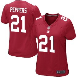 Game Women's Jabrill Peppers Red Alternate Jersey - #21 Football New York Giants