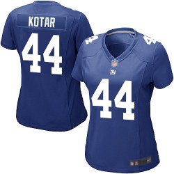 Game Women's Doug Kotar Royal Blue Home Jersey - #44 Football New York Giants