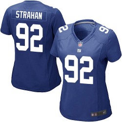 Game Women's Michael Strahan Royal Blue Home Jersey - #92 Football New York Giants