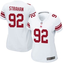 Game Women's Michael Strahan White Road Jersey - #92 Football New York Giants