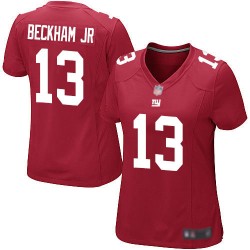 Game Women's Odell Beckham Jr Red Alternate Jersey - #13 Football New York Giants