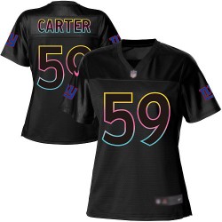 Game Women's Lorenzo Carter Black Jersey - #59 Football New York Giants Fashion