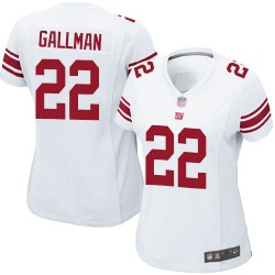 Game Women's Wayne Gallman White Road Jersey - #22 Football New York Giants
