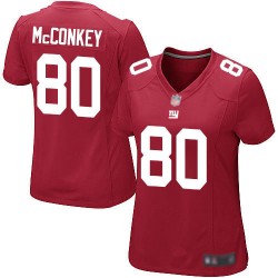 Game Women's Phil McConkey Red Alternate Jersey - #80 Football New York Giants
