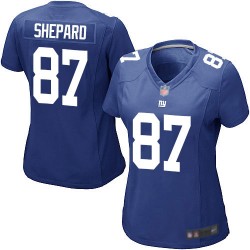 Game Women's Sterling Shepard Royal Blue Home Jersey - #87 Football New York Giants