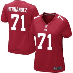 Game Women's Will Hernandez Red Alternate Jersey - #71 Football New York Giants